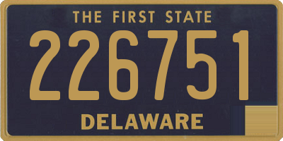 DE license plate 226751