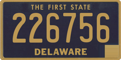 DE license plate 226756