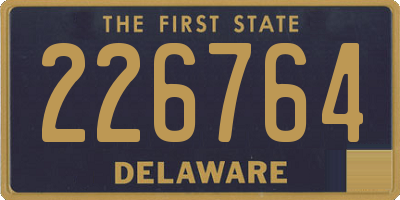 DE license plate 226764