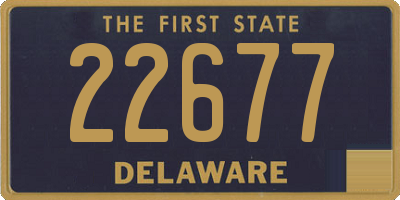 DE license plate 22677