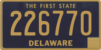 DE license plate 226770