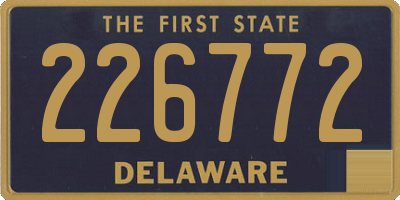 DE license plate 226772