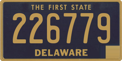 DE license plate 226779