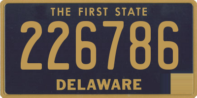 DE license plate 226786