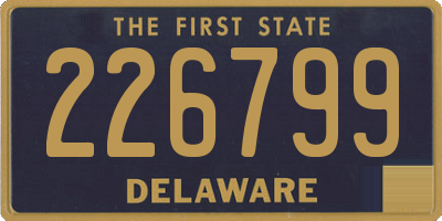 DE license plate 226799