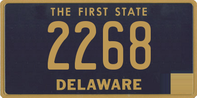 DE license plate 2268