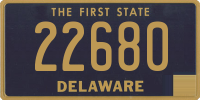 DE license plate 22680