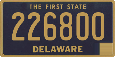 DE license plate 226800