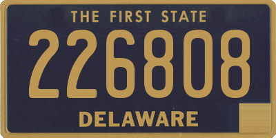 DE license plate 226808