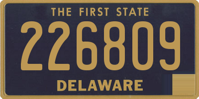 DE license plate 226809