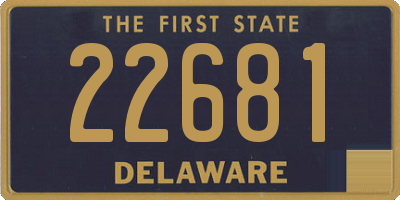 DE license plate 22681