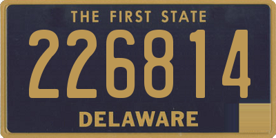 DE license plate 226814