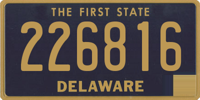 DE license plate 226816