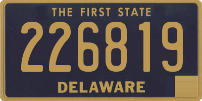 DE license plate 226819