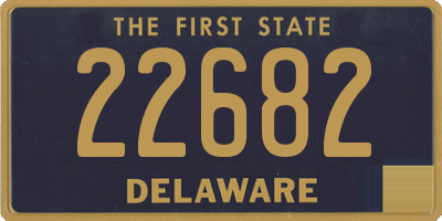 DE license plate 22682