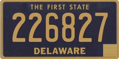 DE license plate 226827