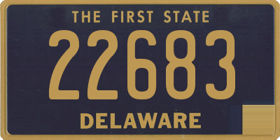 DE license plate 22683