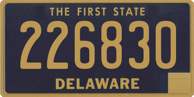 DE license plate 226830