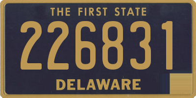 DE license plate 226831