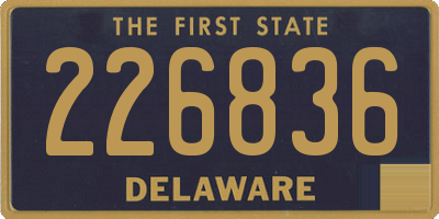 DE license plate 226836