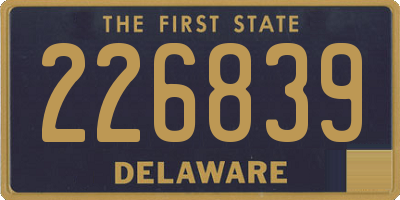 DE license plate 226839