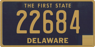 DE license plate 22684