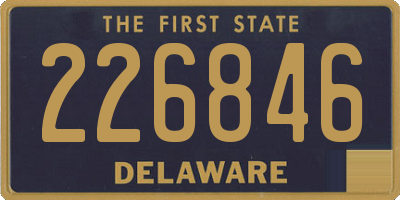 DE license plate 226846