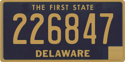 DE license plate 226847