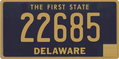 DE license plate 22685