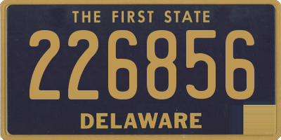 DE license plate 226856