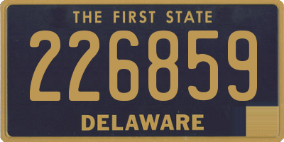 DE license plate 226859