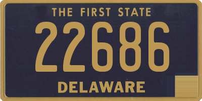 DE license plate 22686