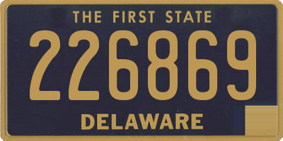 DE license plate 226869
