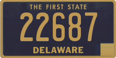 DE license plate 22687