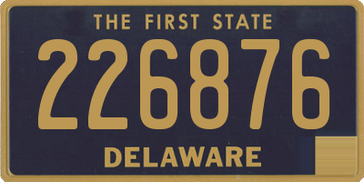 DE license plate 226876