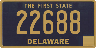 DE license plate 22688