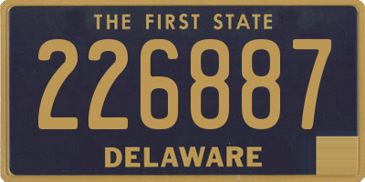 DE license plate 226887
