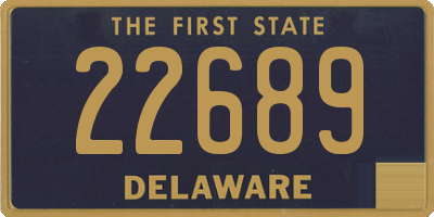 DE license plate 22689