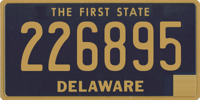 DE license plate 226895