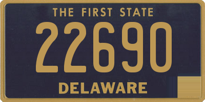 DE license plate 22690