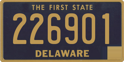 DE license plate 226901