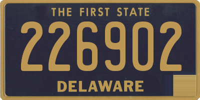 DE license plate 226902