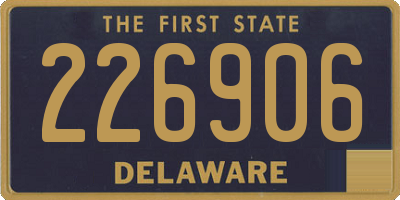 DE license plate 226906