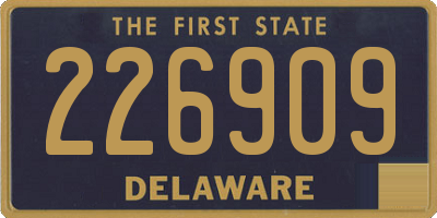 DE license plate 226909