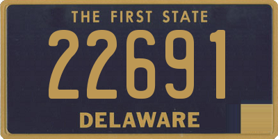 DE license plate 22691