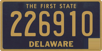 DE license plate 226910