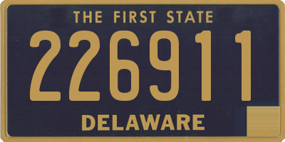 DE license plate 226911