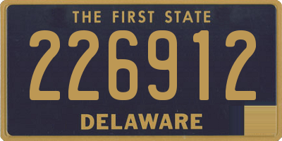 DE license plate 226912