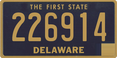 DE license plate 226914