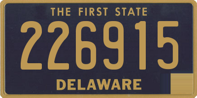 DE license plate 226915